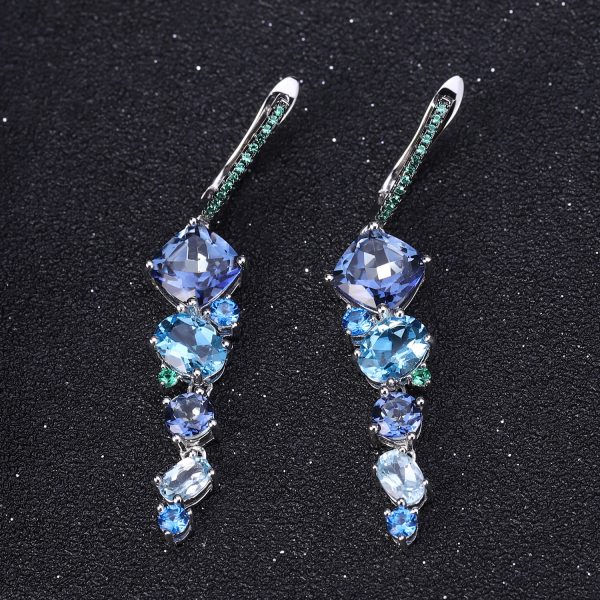 Gemstone Earrings-C7745E - 图片 6