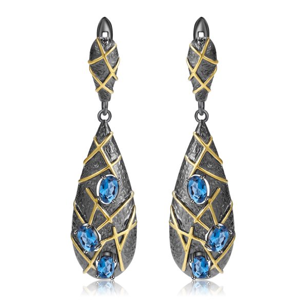 Gemstone Earrings-C7880E - 图片 4