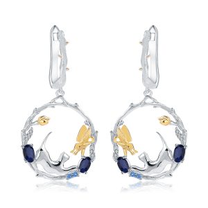 Gemstone Earrings-C7784E