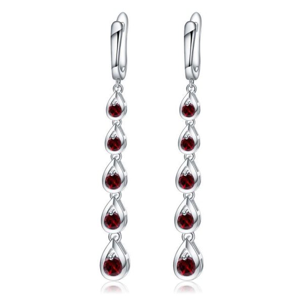 Gemstone Earrings-C1028E - 图片 5