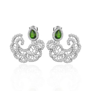 Gemstone Earrings-ZL0081E-B