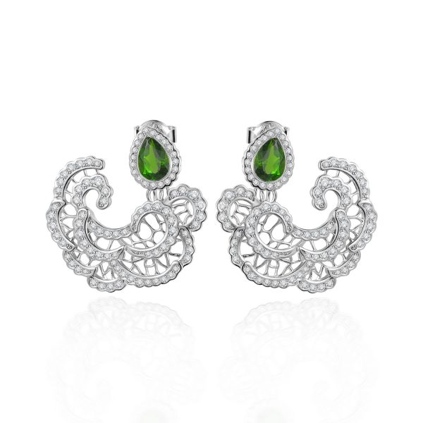 Gemstone Earrings-ZL0081E-B