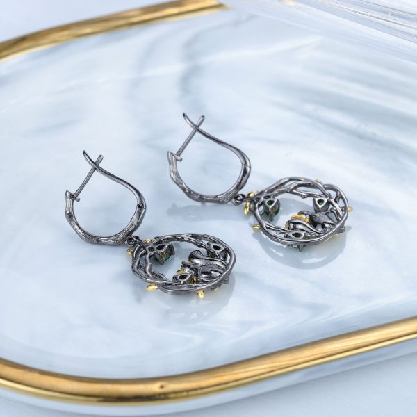 Gemstone Earrings-C7874E - 图片 4