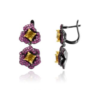 Gemstone Earrings-C8234E