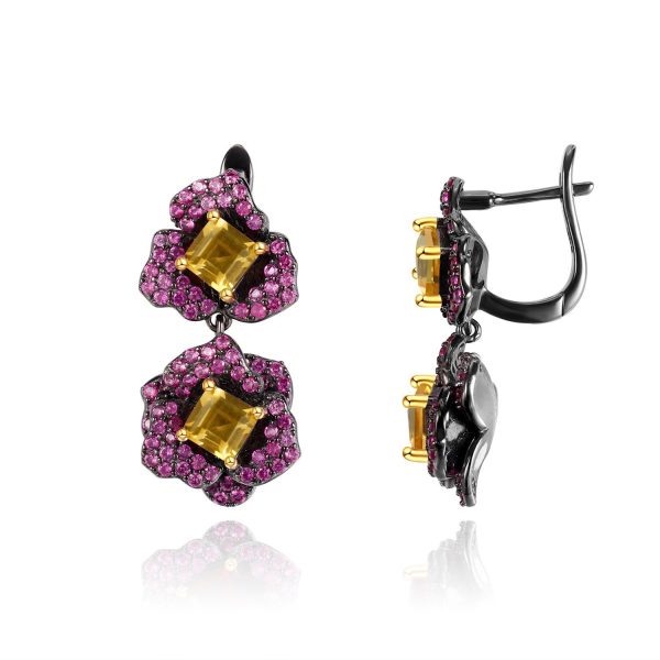 Gemstone Earrings-C8234E