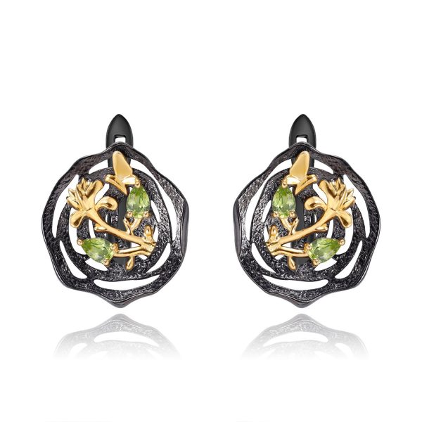 Gemstone Earrings-C7934E - 图片 2