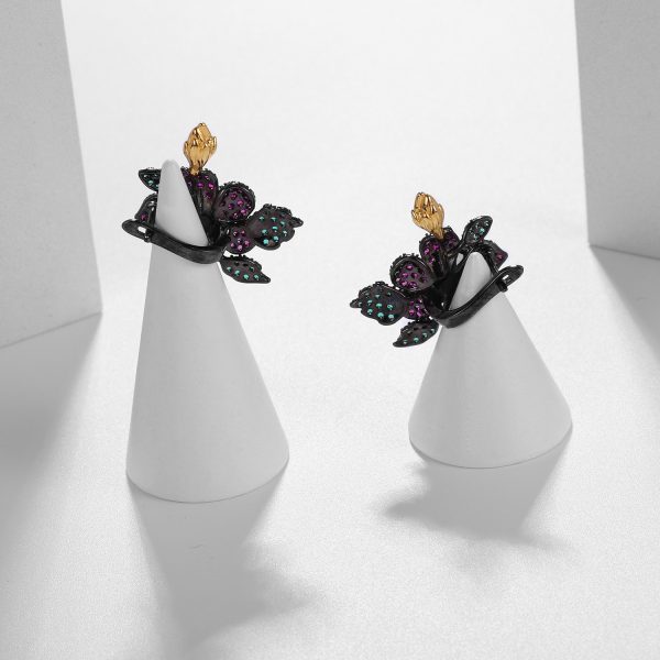 Gemstone Earrings-C8222E - 图片 5
