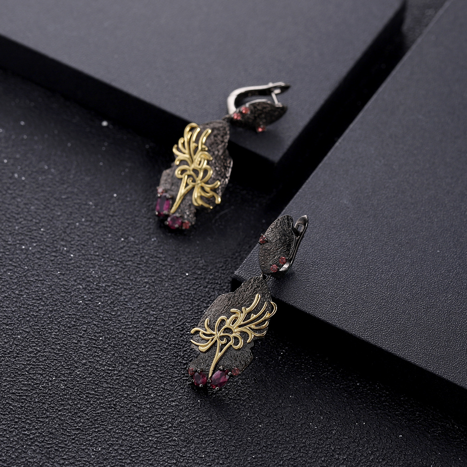 Gemstone Earrings-C7933E - 图片 5