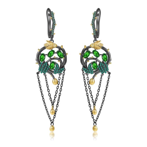 Gemstone Earrings-C7750E - 图片 3