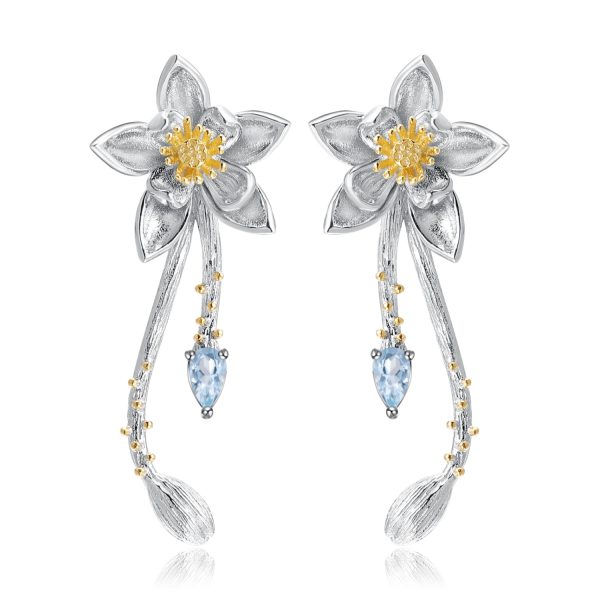Gemstone Earrings-C7782E - 图片 4
