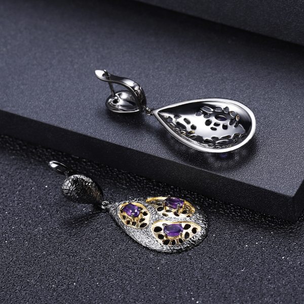 Gemstone Earrings-C7895E - 图片 6