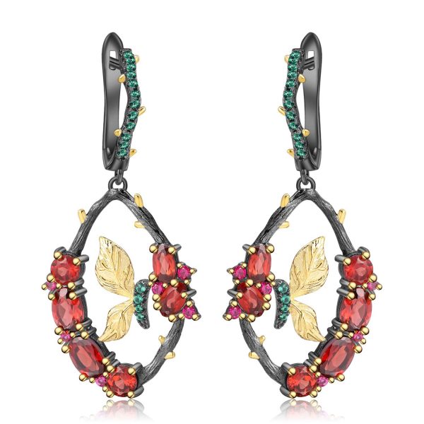 Gemstone Earrings-C7749E - 图片 4
