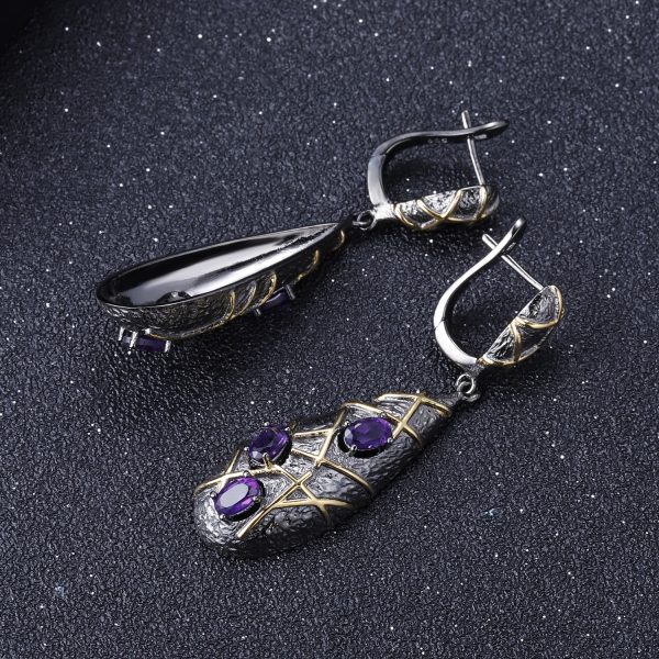 Gemstone Earrings-C7880E - 图片 7